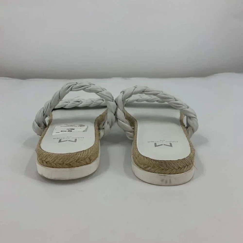 Marc Fisher Women's Jaime Braided Flat Espadrille Slip On Sandal Size‎ 7M NWOB